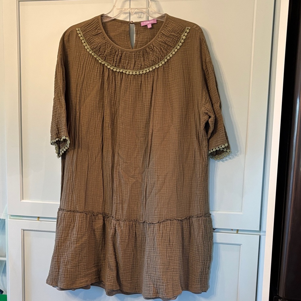 Brown Casual Women's Dress